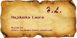 Hajduska Laura névjegykártya